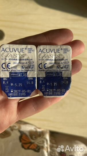 Контактные линзы acuvue oasys