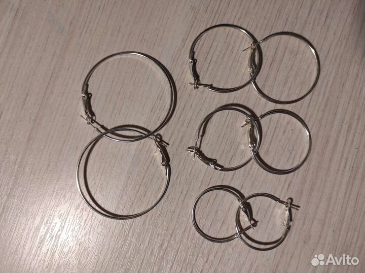 Сережки кольца