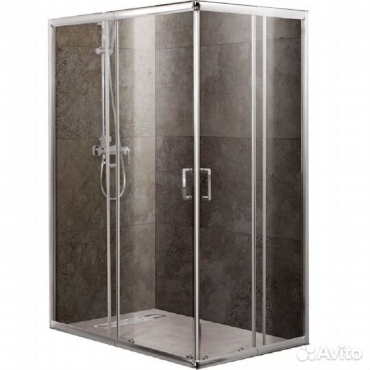 Душ. Стенка BelBagno 90x190 Chrome unique-90-fix