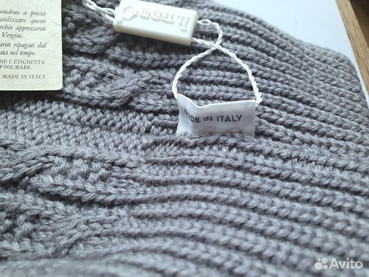 Il trenino новая Шапка двойная 100 шерсть р 1