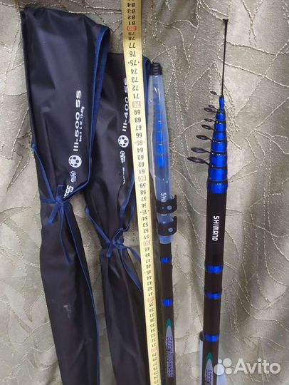 Удилища карбоновые 4м.;5м
