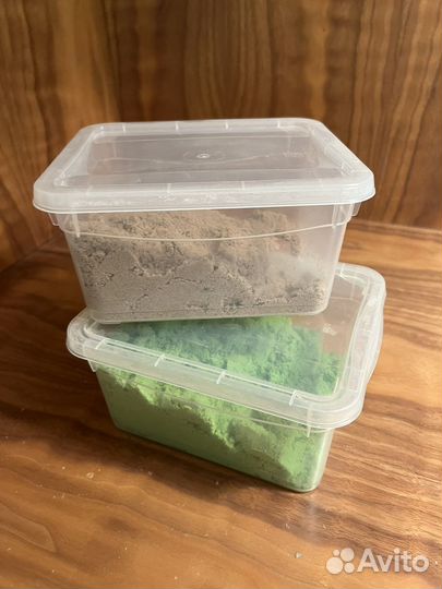 Кинетический песок 5 кг с песочницей и формочками