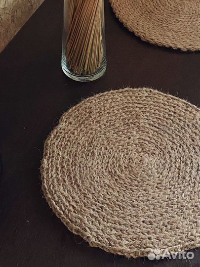 Салфетки из джута (комплект из 2 шт)