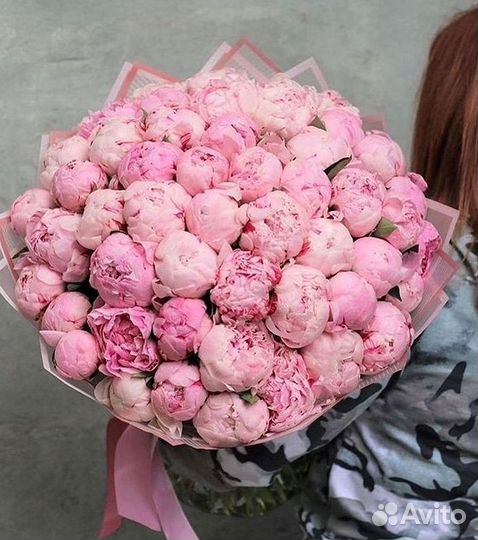 Пионы Букет пионов Доставка цветов