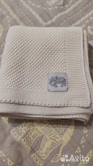 Плед детский вязаный