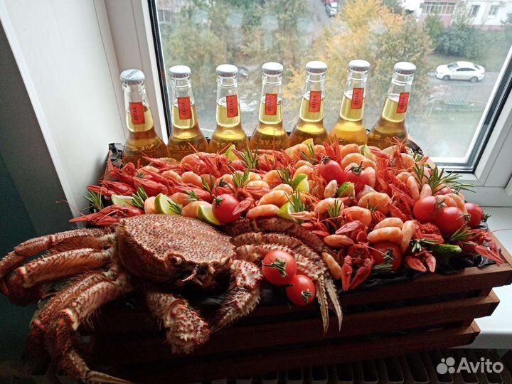 Букет из краба, раков