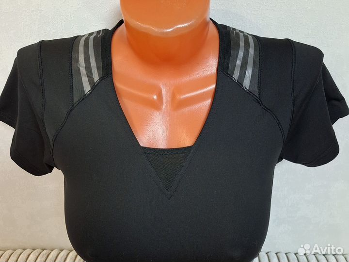 Футболка reebok женская чёрная р.L