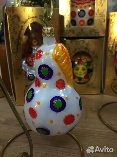 Ёлочные игрушки Весёлый переполох стекло Ариэль