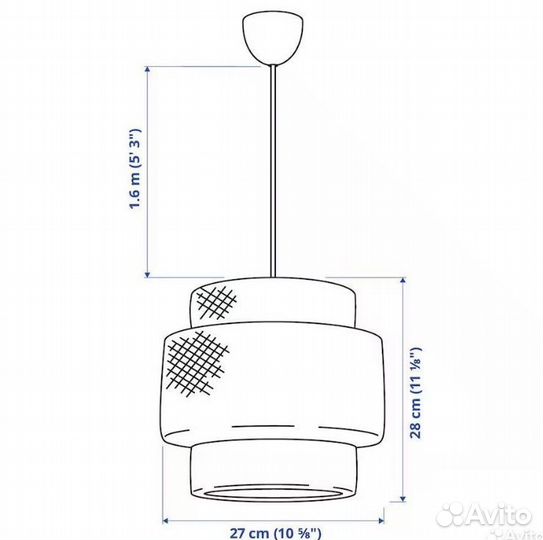 Светильник подвесной синерлиг икеа