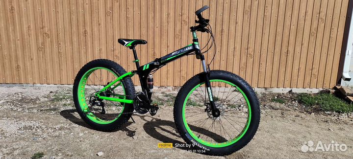 Фэтбайк 26 дюйма складной двухподвес