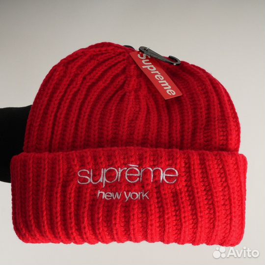 Шапка Supreme New York красная