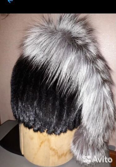 Продам женскую шапку из меха норки