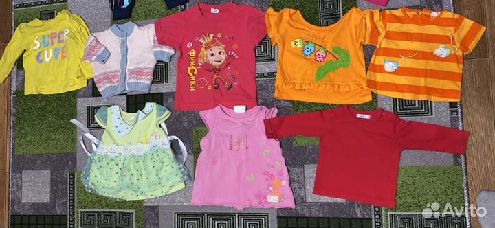 Вещи пакетом от рождения до 80 р