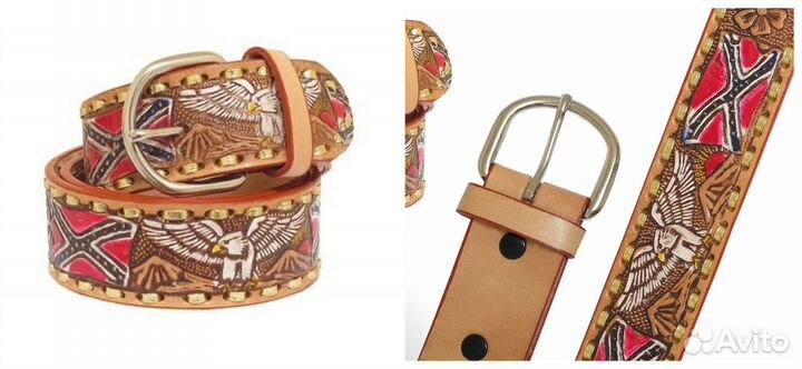 Ремень стильный кожаный