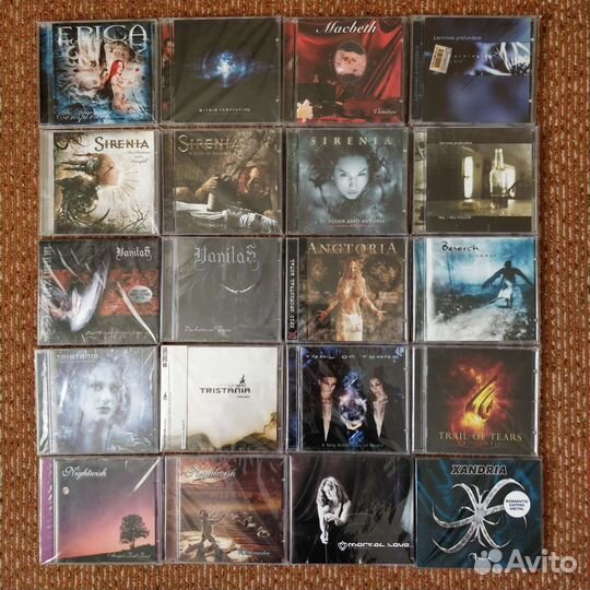 CD Sirenia, Tristania, Nightwish, Epica, Beseech