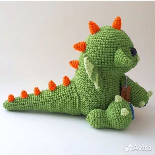 Вязаная игрушка дракон (ручная работа)