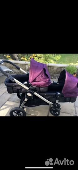 Коляска для двойни погодок