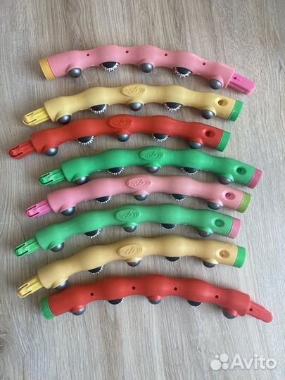 Обруч массажный разборный с магнитами и колесиками