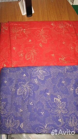 Натуральный, винтажный хлопок, отрезы,СССР, 1980 г