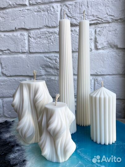 Свечи из соевого воска ручной работы