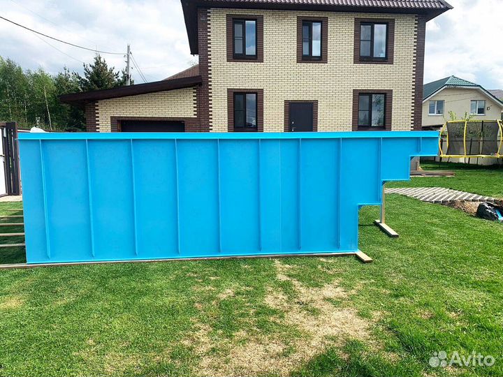 Бассейн 5x4 пластиковый