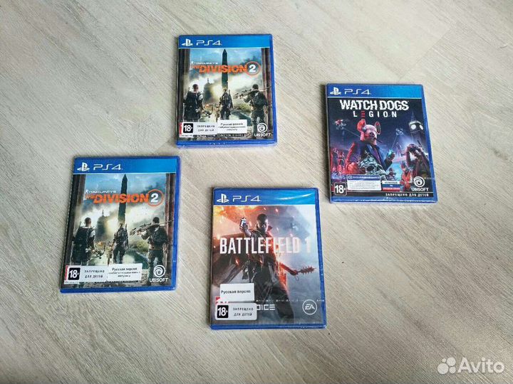 Новые, запечатанные диски на Ps4, Ps5