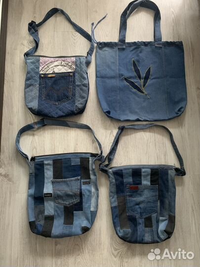 Сумки джинсовые ручная работа шоперы