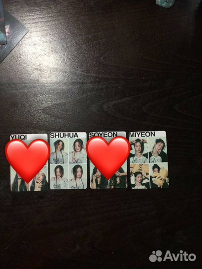 Наличие неофф карт с джи айдл и стрей кидс