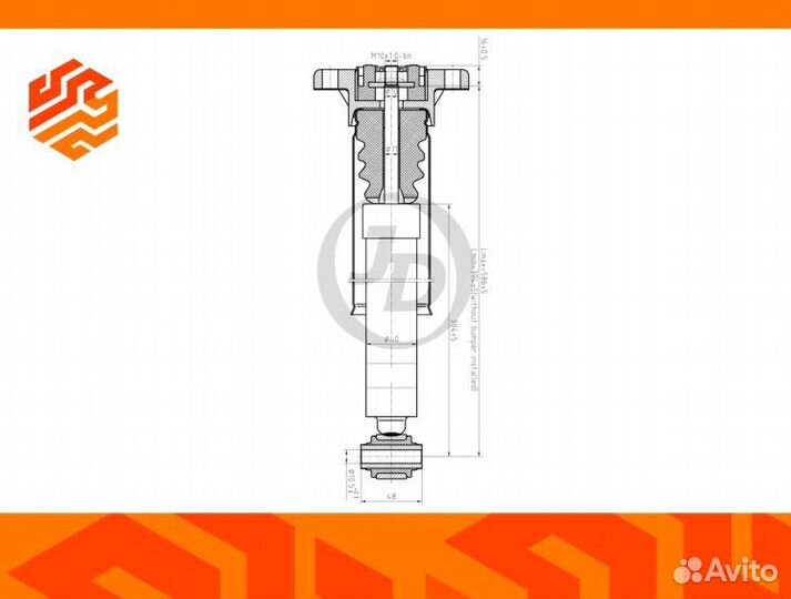 Амортизатор подвески JD JAA0499 задний