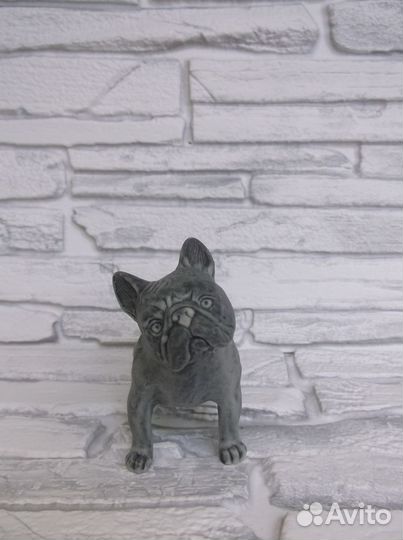 Статуэтка французский бульдог фигурка из камня