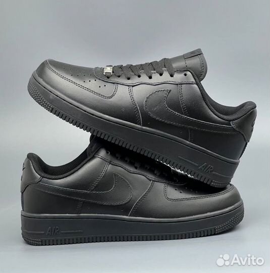 Черные Nike Air Force 1