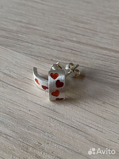 Серебряные серьги ручной работы