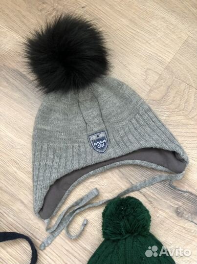 Шапочки детские, утеплённые р.48-50