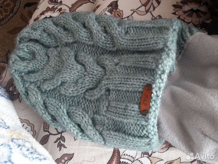 Шапка зимняя шерсть очень теплая