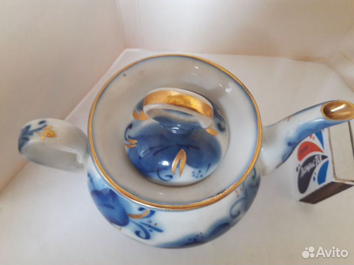 Чайник заварочный лоз 220 мл с синими цветами