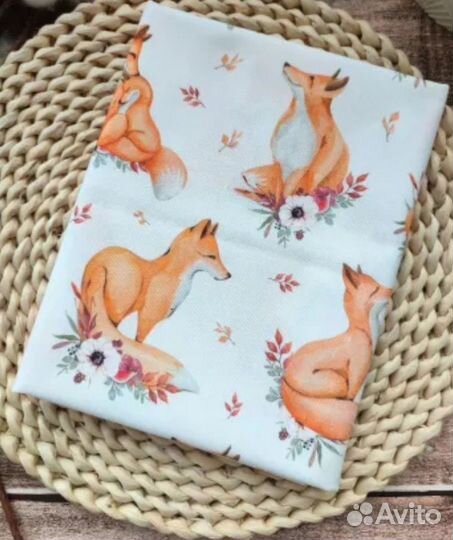 Папка для хранения вышивки лесные зверята