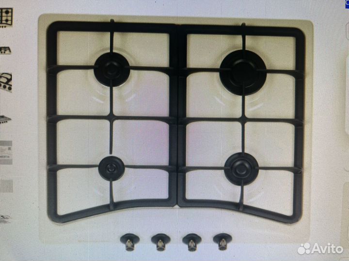 Встраиваемая газовая варочная панель De luxe