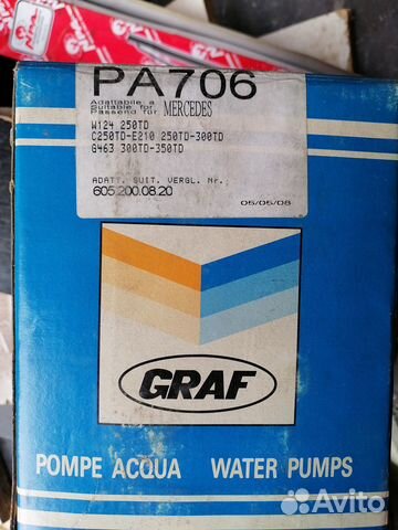 Graf PA706 Водяной насос Mercedes Benz
