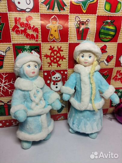 Ватная игрушка на елку