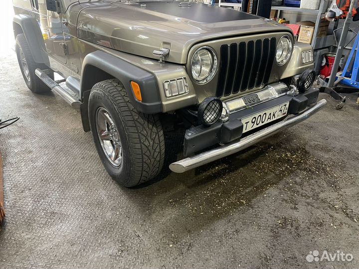 Дуги и пороги нержавейка Jeep Wrangler TJ