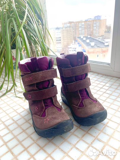 Ботинки весенние для девочки ecco 25