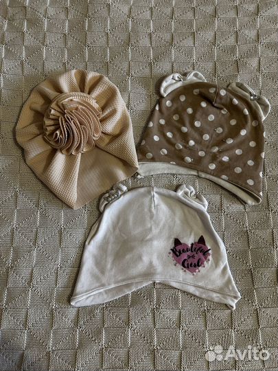 Детские шапки для девочки пакетом