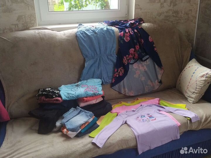 Вещи пакетом на девочку 134 140