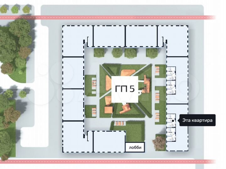 2-к. квартира, 54,3 м², 2/16 эт.