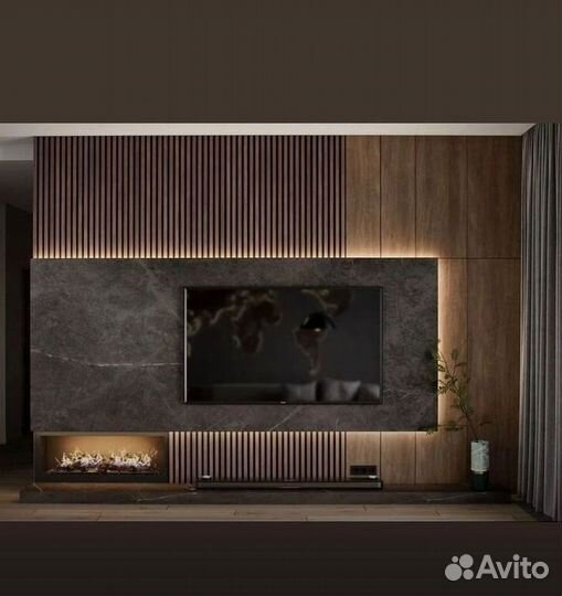 TV зона со шкафами с фабрики