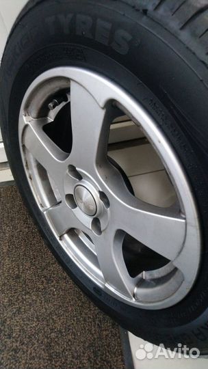 Летние колеса r14 с литыми дисками, новые, 4 шт