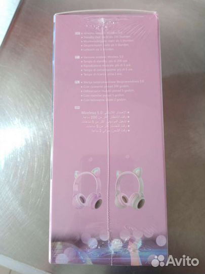 Беспроводные наушники кошачьи ушки hoco оригинал