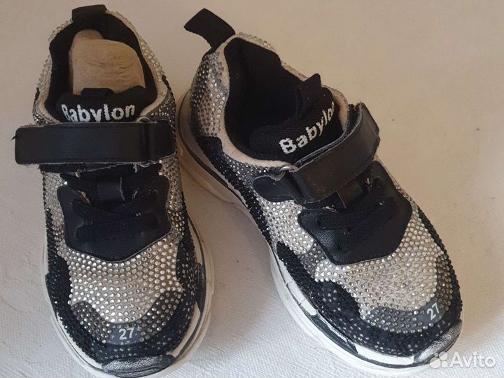 Кроссовки для девочки размер 26-27