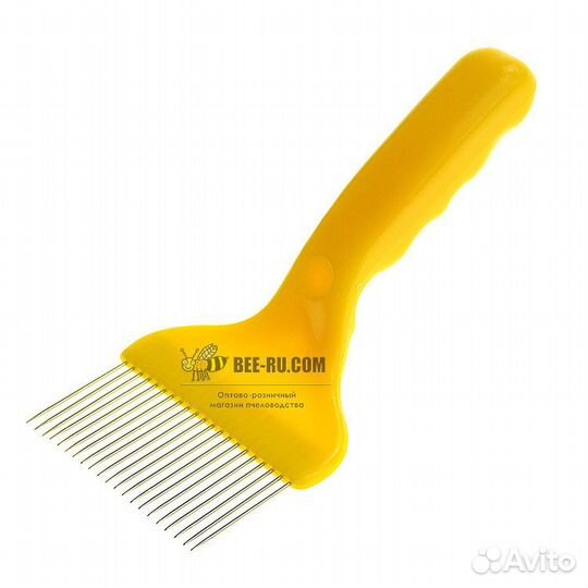 Вилка для распечатки сот Profi Wide-21 желтая (пря