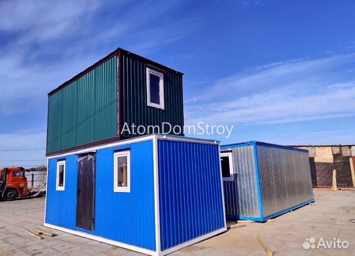 Блок контейнеры металлические. Вагончики для проживания